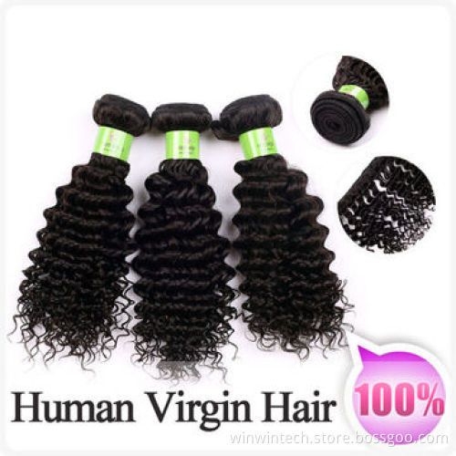 2014 Promotional Brazilian Curly Human Hair Weave, No Smell and Tangle FreeNew